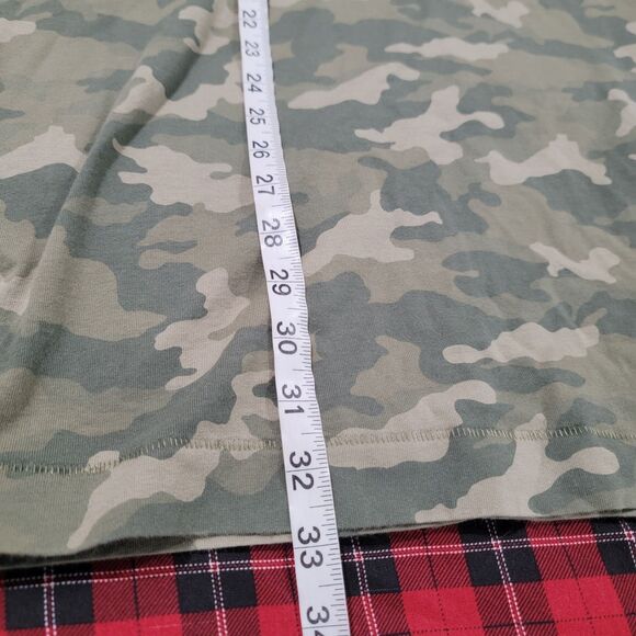 Old Navy Womens Mini Shirt Dress Size Medium Camo Green Military Army - Picture 7 of 7